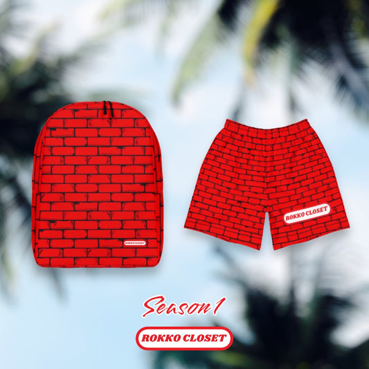 RokkōRed Brick Backpack & Shorts